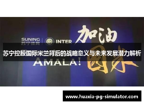 苏宁控股国际米兰背后的战略意义与未来发展潜力解析