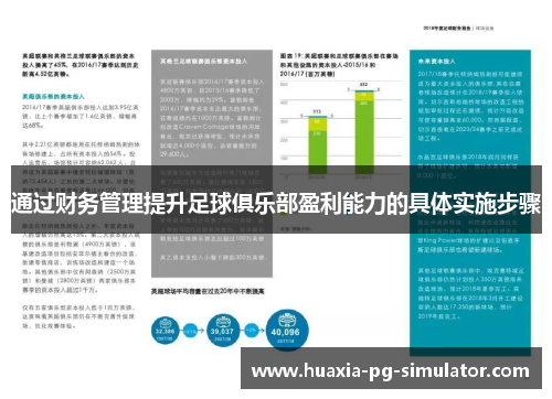 通过财务管理提升足球俱乐部盈利能力的具体实施步骤